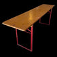 Beer Garden Table - Vintage German Beer Garden Table, Portable Industrial Wood Table, Dining, C95 by The Old Grainery (bee...
