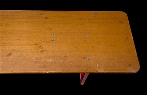 Beer Garden Table - Vintage German Beer Garden Table, Portable Industrial Wood Table, Dining, C95 by The Old Grainery (bee...