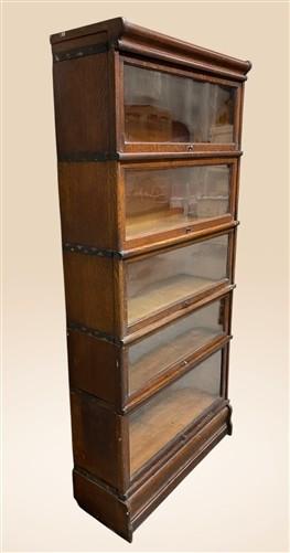 Barrister Cabinet - Globe-Wernicke Barrister Bookcase, Vintage Lawyer Cabinet, Stacking Bookcase, H by The Old Grainery (B...