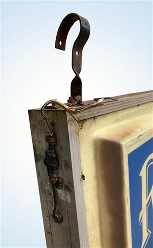Sign - Vintage Riverview Restaurant Lighted Sign Entrance Elevator Bridge Advertising by The Old Grainery (advertising sig...