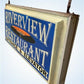 Sign - Vintage Riverview Restaurant Lighted Sign Entrance Elevator Bridge Advertising by The Old Grainery (advertising sig...