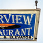 Sign - Vintage Riverview Restaurant Lighted Sign Entrance Elevator Bridge Advertising by The Old Grainery (advertising sig...