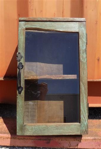 Medicine Cabinet - Medicine Cabinet, Vintage Wood Display Case, Wall Mount Cupboard, Shadow Box A10 by The Old Grainery (1...