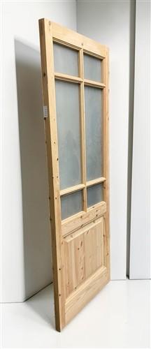 Door - French Single Door (30x80.5) 6 Pane Frosted Glass, Door European Styled, FM6-A by The Old Grainery (antique doors,...