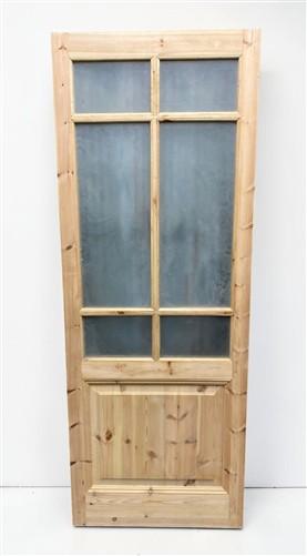 Door - French Single Door (30x80.5) 6 Pane Frosted Glass, Door European Styled, FM6-A by The Old Grainery (antique doors,...