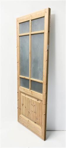 Door - French Single Door (30x80.5) 6 Pane Frosted Glass, Door European Styled, FM6-A by The Old Grainery (antique doors,...