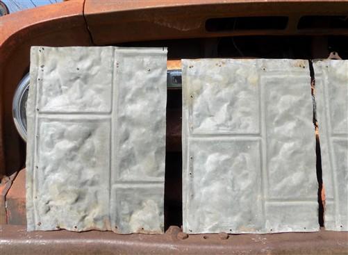 salvaged tin - 4 Tin Sheet Pieces, Art Craft Accent Tin, Decorative, Backsplash, Reclaimed H by The Old Grainery (accent,...