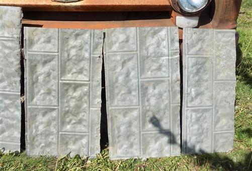 Reclaimed tin - 5 Tin Sheet Pieces, Art Craft Accent Tin, Decorative, Backsplash, Reclaimed I by The Old Grainery (art, ba...
