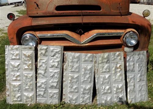 Reclaimed tin - 5 Tin Sheet Pieces, Art Craft Accent Tin, Decorative, Backsplash, Reclaimed I by The Old Grainery (art, ba...