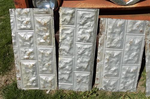 Reclaimed tin - 5 Tin Sheet Pieces, Art Craft Accent Tin, Decorative, Backsplash, Reclaimed I by The Old Grainery (art, ba...