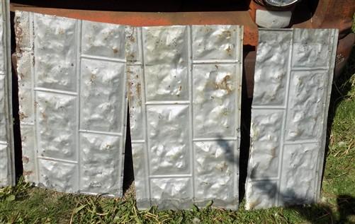 Reclaimed tin - 5 Tin Sheet Pieces, Art Craft Accent Tin, Decorative, Backsplash, Reclaimed I by The Old Grainery (art, ba...