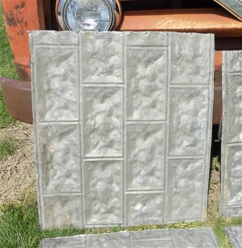 Reclaimed tin - 4 Tin Sheet Pieces, Art Craft Accent Tin, Decorative, Backsplash, Reclaimed J by The Old Grainery (accent,...
