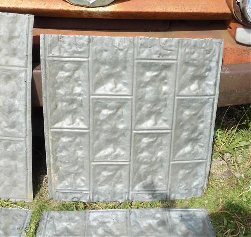 Reclaimed tin - 4 Tin Sheet Pieces, Art Craft Accent Tin, Decorative, Backsplash, Reclaimed J by The Old Grainery (accent,...
