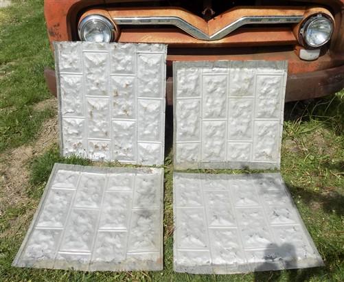 Reclaimed tin - 4 Tin Sheet Pieces, Art Craft Accent Tin, Decorative, Backsplash, Reclaimed J by The Old Grainery (accent,...
