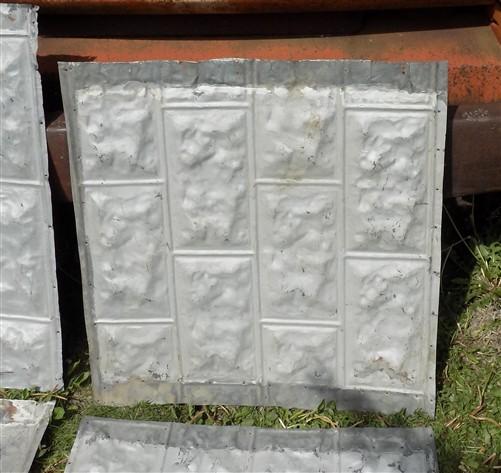 Reclaimed tin - 4 Tin Sheet Pieces, Art Craft Accent Tin, Decorative, Backsplash, Reclaimed J by The Old Grainery (accent,...