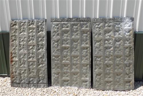 Reclaimed tin - 3 Tin Sheet Pieces, Art Craft Accent Tin, Decorative, Backsplash, Reclaimed K by The Old Grainery (art, ba...