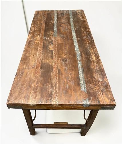 table - Wood Folding Table, (70x32.5) Reclaimed Wood Dining Table, Kitchen Island A156 by The Old Grainery (dining table,...