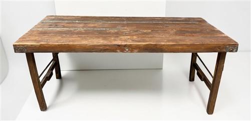 table - Wood Folding Table, (70x32.5) Reclaimed Wood Dining Table, Kitchen Island A156 by The Old Grainery (dining table,...