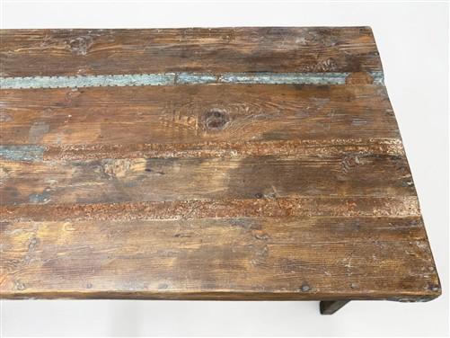 table - Wood Folding Table, (70x32.5) Reclaimed Wood Dining Table, Kitchen Island A156 by The Old Grainery (dining table,...