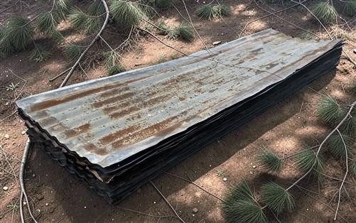 40 Sheets Reclaimed Barn Tin, 8' Corrugated Metal, 640 Sq Ft Salvage B10