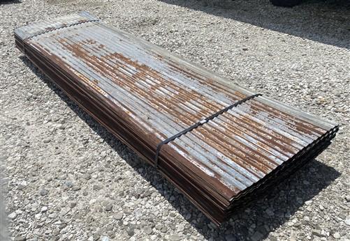46 Sheets Reclaimed Barn Tin, 8' Corrugated Metal, 736 Sq Ft Salvage B11