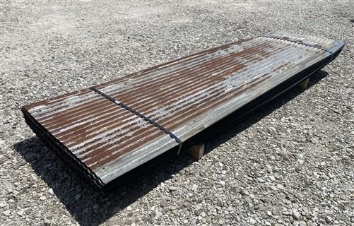 46 Sheets Reclaimed Barn Tin, 8' Corrugated Metal, 736 Sq Ft Salvage B11