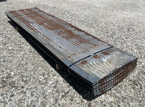 46 Sheets Reclaimed Barn Tin, 8' Corrugated Metal, 736 Sq Ft Salvage B11