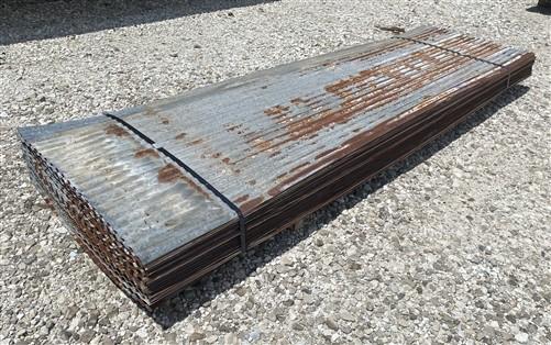 46 Sheets Reclaimed Barn Tin, 8' Corrugated Metal, 736 Sq Ft Salvage B11