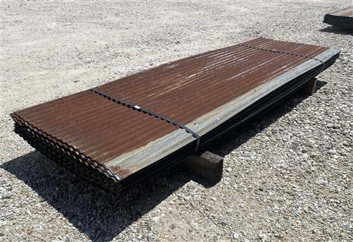 48 Sheets Reclaimed Barn Tin, 7' Corrugated Metal, 672 Sq Ft Salvage B12