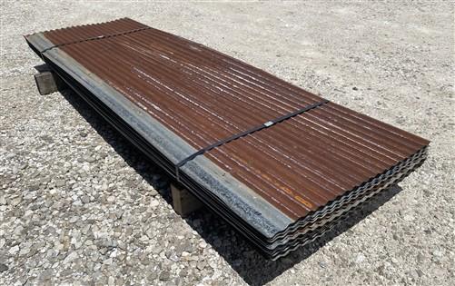 48 Sheets Reclaimed Barn Tin, 7' Corrugated Metal, 672 Sq Ft Salvage B12