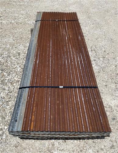 48 Sheets Reclaimed Barn Tin, 7' Corrugated Metal, 672 Sq Ft Salvage B12