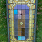 Antique Stained Glass Window, Panel Architectural Salvage Victorian Art Glass, A