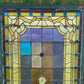 Antique Stained Glass Window, Panel Architectural Salvage Victorian Art Glass, A