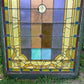 Antique Stained Glass Window, Panel Architectural Salvage Victorian Art Glass, A