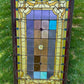 Antique Stained Glass Window, Panel Architectural Salvage Victorian Art Glass, A