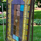 Antique Stained Glass Window, Panel Architectural Salvage Victorian Art Glass, A