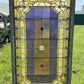 Antique Stained Glass Window, Panel Architectural Salvage Victorian Art Glass, B