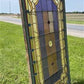Antique Stained Glass Window, Panel Architectural Salvage Victorian Art Glass, B