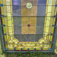 Antique Stained Glass Window, Panel Architectural Salvage Victorian Art Glass, B