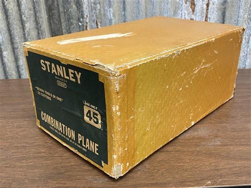 Wood Plane - Stanely No. 45 Combination Plane with Original Box and 23 Cutters, Vintage Tool by The Old Grainery