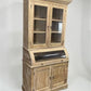Curved Door 6'10" Natural Kitchen Cabinet, Kitchen Storage, Pantry Cupboard, C