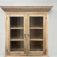 Curved Door 6'10" Natural Kitchen Cabinet, Kitchen Storage, Pantry Cupboard, C