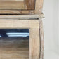 Curved Door 6'10" Natural Kitchen Cabinet, Kitchen Storage, Pantry Cupboard, C