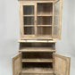 Curved Door 6'10" Natural Kitchen Cabinet, Kitchen Storage, Pantry Cupboard, C
