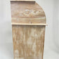 Curved Door 6'10" Natural Kitchen Cabinet, Kitchen Storage, Pantry Cupboard, C