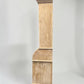 Curved Door 6'10" Natural Kitchen Cabinet, Kitchen Storage, Pantry Cupboard, C