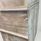 Curved Door 6'10" Natural Kitchen Cabinet, Kitchen Storage, Pantry Cupboard, C