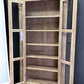 Library Bookcase, 2 Door Natural Display Case, Showcase, Kitchen Cabinet, E
