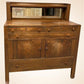 Mission Oak Sideboard Buffet, Vintage Cabinet with Mirror, Arts & Crafts Server