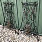 2 Treadle Sewing Machine Cast Iron Base Legs, Ends Industrial Age Table Singer O